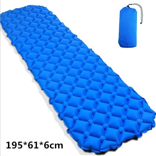 HKM-538579 Inflatable Double Camping Mat with Lycra for Outdoor Activities