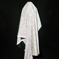 HKM-538579 Reflective Crack Silver Glitter Fabric with Geometric Pattern for Clothing, 135cm Wide