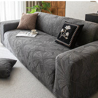 HKM-538643 Universal Jacquard Velvet Chaise Sofa Cover, Stain-Resistant, Modern Floral Pattern Options