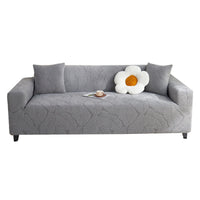 HKM-538643 Universal Jacquard Velvet Chaise Sofa Cover, Stain-Resistant, Modern Floral Pattern Options