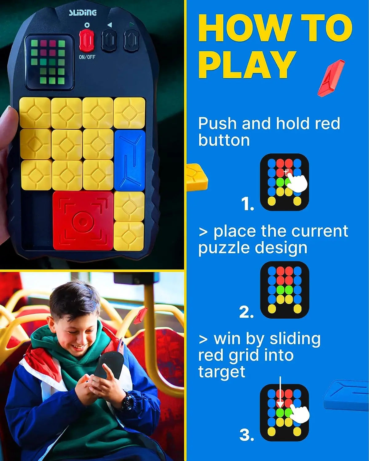 HKM-538707 Plastic Electronic Jigsaw Puzzle Game for Brain Teasers - Suitable for Ages 2 and Up