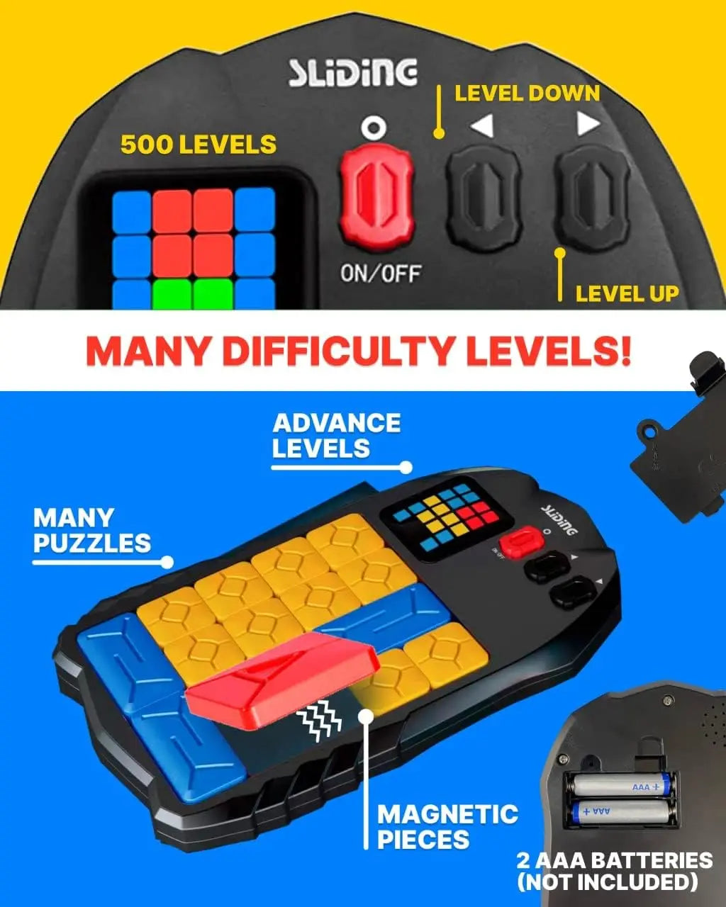HKM-538707 Plastic Electronic Jigsaw Puzzle Game for Brain Teasers - Suitable for Ages 2 and Up