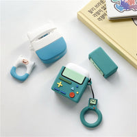 HKM-538771 Silicone Protective Case for Airpods – Soft Clamshell Cartoon Design with Lanyard