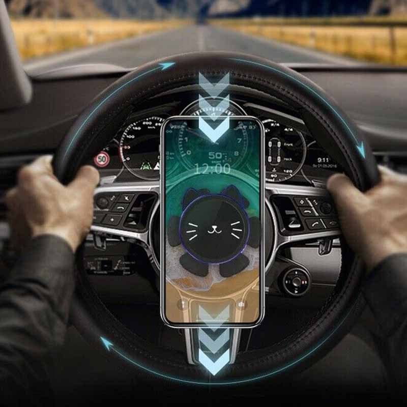 HKM-538963 Magnetic Stand for Mobile Phones with 360-Degree Rotation and Strong Suction for Car Steering Wheel