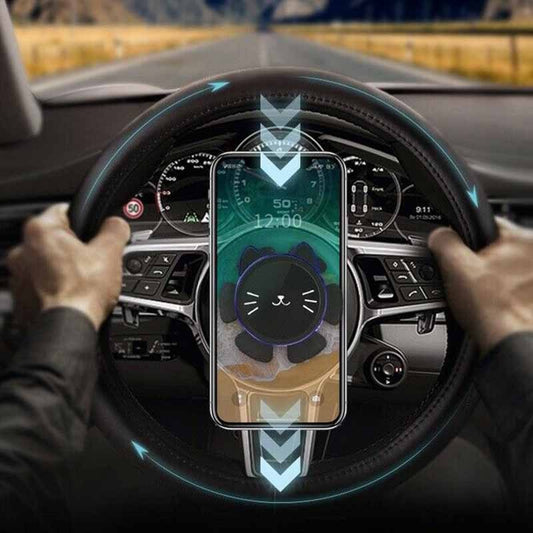 HKM-538963 Magnetic Stand for Mobile Phones with 360-Degree Rotation and Strong Suction for Car Steering Wheel