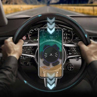 HKM-538963 Magnetic Stand for Mobile Phones with 360-Degree Rotation and Strong Suction for Car Steering Wheel