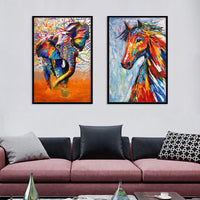 HKM-539027 Elephant Canvas Wall Art for Living Room and Bedroom Decor, Multiple Size Options Available