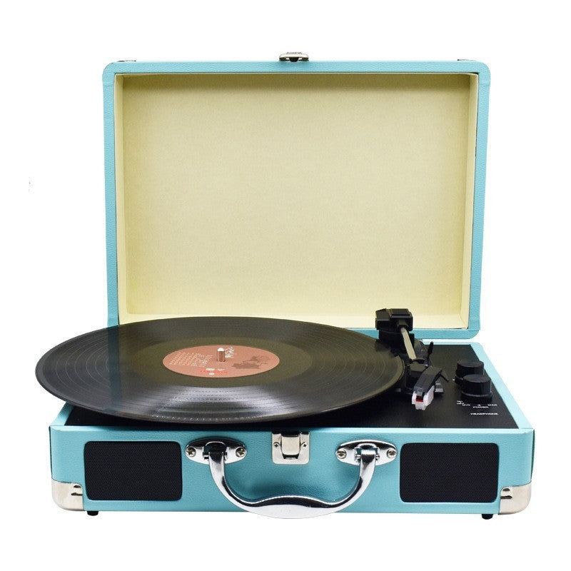 KTX-539603 Bluetooth Audio Record Player with Black Finish, Handmade Craft, Includes Power Cord and Manual