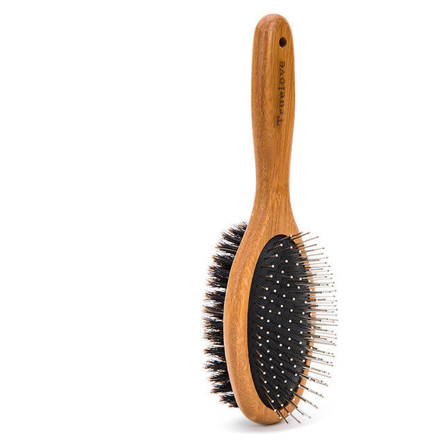 HKM-539603 Double-Sided Stainless Steel Needle Pet Comb Brush for Dogs - Size S, M, L