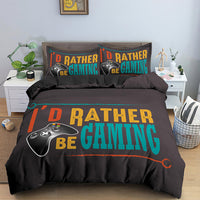 HKM-539667 Creative Gamepad Queen Size Duvet Cover Bedding Set - 4 Piece Design