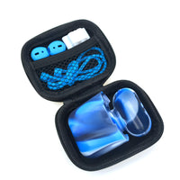 HKM-539923 Wireless Bluetooth Headset Storage Protection Case with Earplug Sleeve and Anti-Lost Rope