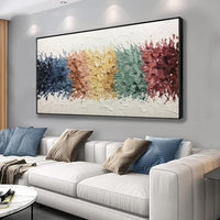 HKM-539987 Handmade Abstract Oil Painting on Canvas for Modern Home Decor – Unique Wall Art for Living Room and Bedroom