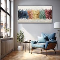HKM-539987 Handmade Abstract Oil Painting on Canvas for Modern Home Decor – Unique Wall Art for Living Room and Bedroom