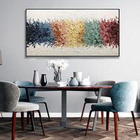 HKM-539987 Handmade Abstract Oil Painting on Canvas for Modern Home Decor – Unique Wall Art for Living Room and Bedroom