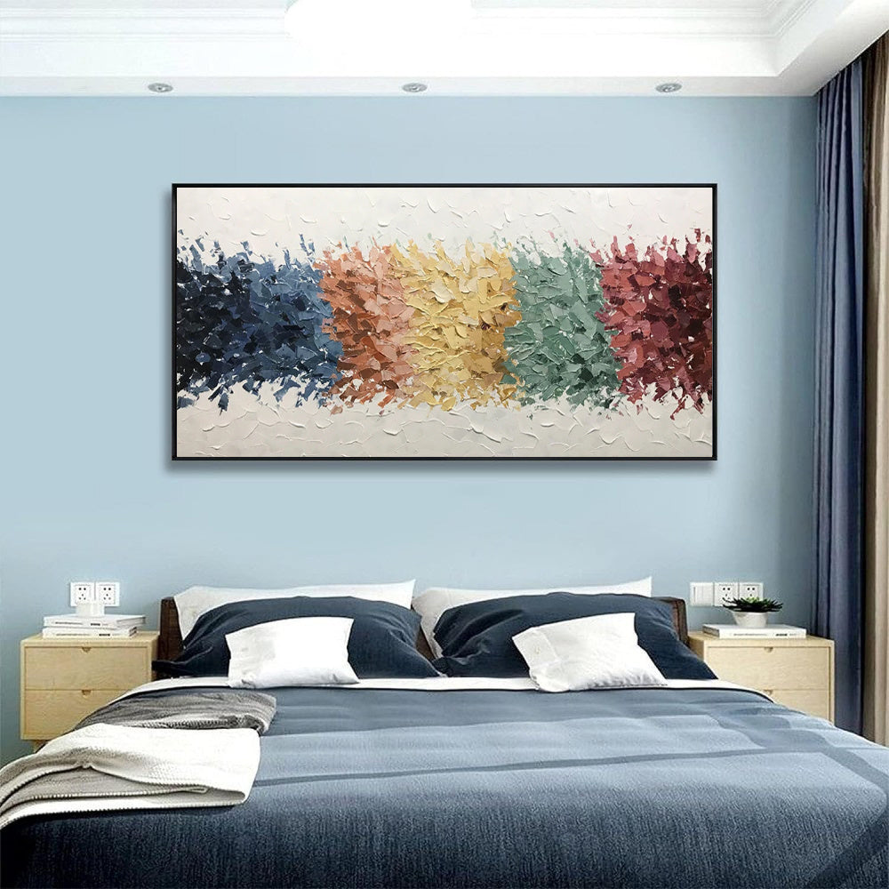 HKM-539987 Handmade Abstract Oil Painting on Canvas for Modern Home Decor – Unique Wall Art for Living Room and Bedroom