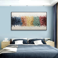 HKM-539987 Handmade Abstract Oil Painting on Canvas for Modern Home Decor – Unique Wall Art for Living Room and Bedroom