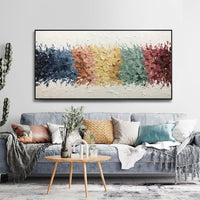 HKM-539987 Handmade Abstract Oil Painting on Canvas for Modern Home Decor – Unique Wall Art for Living Room and Bedroom