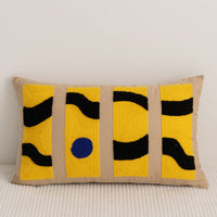 HKM-540115 Abstract Cotton Pillowcase for Modern Living Room - 45cm x 45cm Cushion Cover
