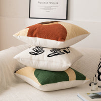 HKM-540115 Abstract Cotton Pillowcase for Modern Living Room - 45cm x 45cm Cushion Cover