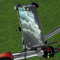 HKM-540115 Universal Motorcycle Phone Holder with Wireless Charging and 360-Degree Rotation