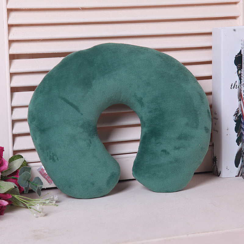 HKM-540179 Monochrome U-Shaped Travel Neck Pillow for Support and Comfort