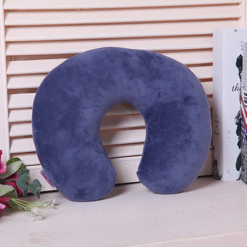 HKM-540179 Monochrome U-Shaped Travel Neck Pillow for Support and Comfort