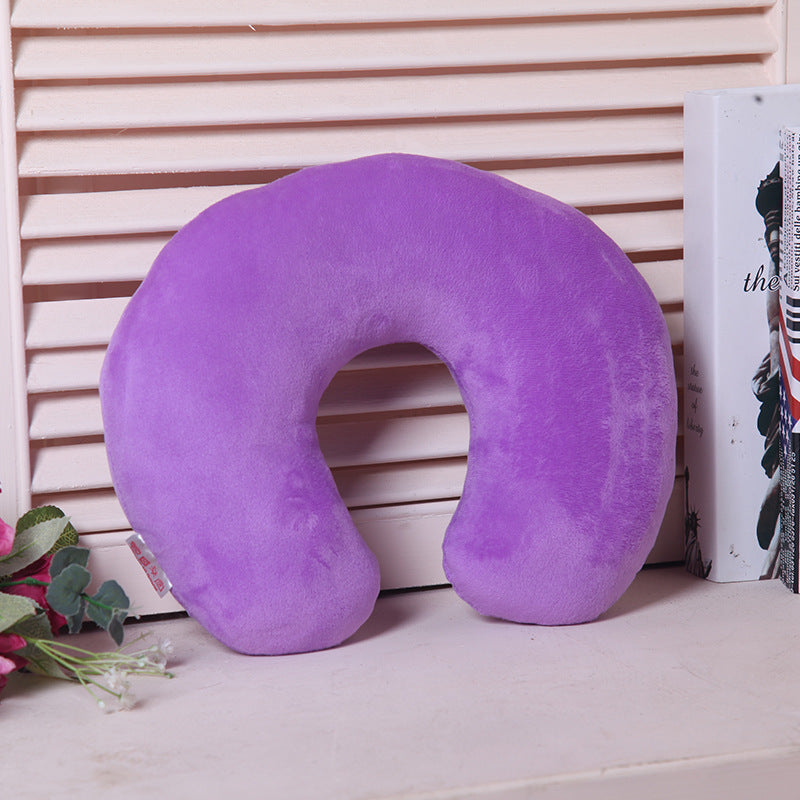 HKM-540179 Monochrome U-Shaped Travel Neck Pillow for Support and Comfort