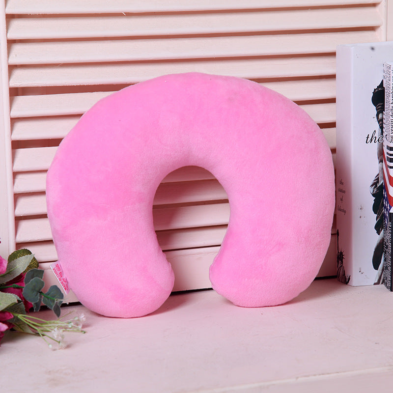 HKM-540179 Monochrome U-Shaped Travel Neck Pillow for Support and Comfort