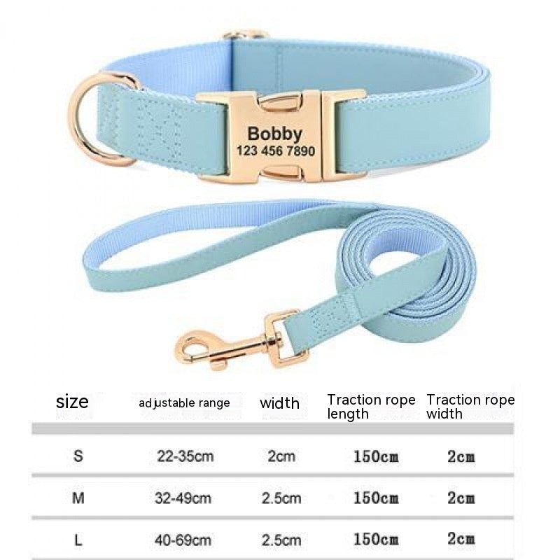 HKM-540243 Cute Gold Collar Dog Tag - Anti-Loss Feature, Available in Chocolate, Red, Blue, and Silver