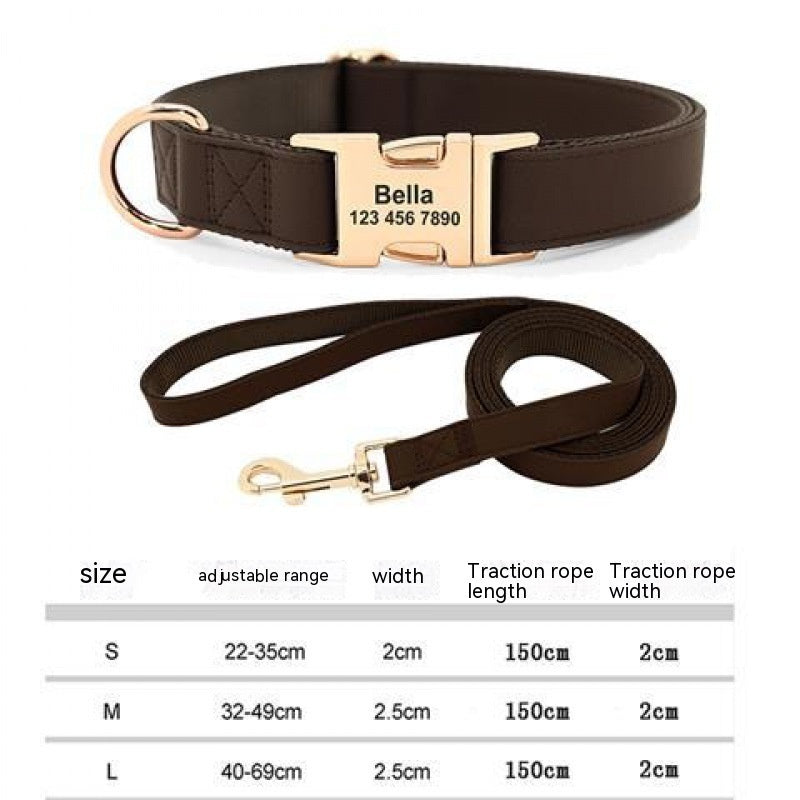 HKM-540243 Cute Gold Collar Dog Tag - Anti-Loss Feature, Available in Chocolate, Red, Blue, and Silver