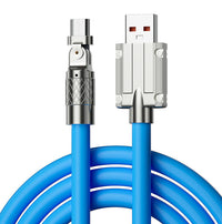 HKM-540435 Mobile Game Rotating Elbow Fast Charge USB Cable - 1.5m, Lightning, Micro USB, Type-C, Zinc Alloy