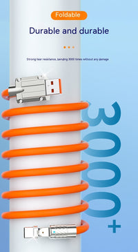 HKM-540435 Mobile Game Rotating Elbow Fast Charge USB Cable - 1.5m, Lightning, Micro USB, Type-C, Zinc Alloy