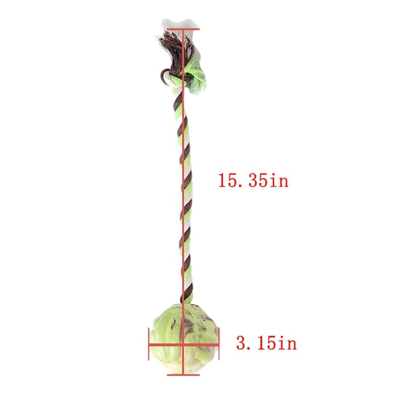 HKM-540499 Ball Knot Dog Toys, Interactive Puppy Toys For Tug-of-war, Eco-friendly Cotton Rope Toys, Medium And Small-sized Dog Breeds, Not Suitable For Dogs With Strong Aggressive Chewing