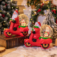 HKM-540499 Musical Christmas Decorations - Santa Claus and Snowman Ornaments, Plastic, 11x20x20CM & 11x20x18.5CM