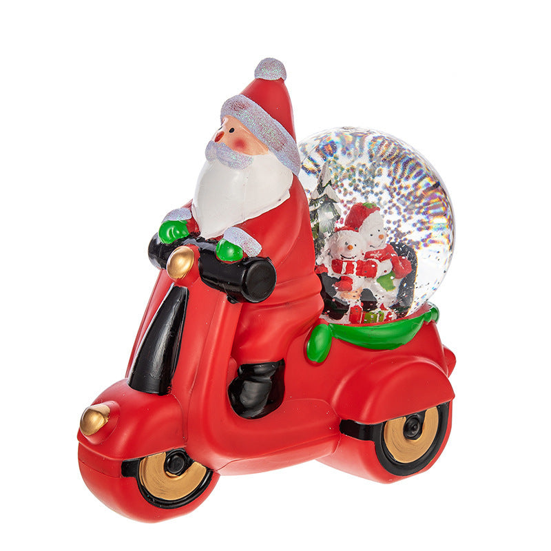HKM-540499 Musical Christmas Decorations - Santa Claus and Snowman Ornaments, Plastic, 11x20x20CM & 11x20x18.5CM