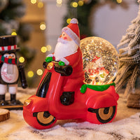 HKM-540499 Musical Christmas Decorations - Santa Claus and Snowman Ornaments, Plastic, 11x20x20CM & 11x20x18.5CM