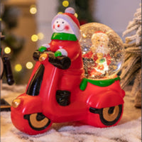 HKM-540499 Musical Christmas Decorations - Santa Claus and Snowman Ornaments, Plastic, 11x20x20CM & 11x20x18.5CM