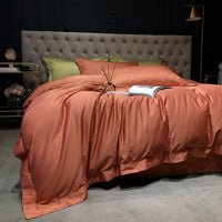 HKM-540819 Pure Cotton Quilted Bed Sheet Set - Solid Color Bedding for 1.5m and 1.8m Beds, Personalized Design