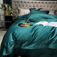 HKM-540819 Pure Cotton Quilted Bed Sheet Set - Solid Color Bedding for 1.5m and 1.8m Beds, Personalized Design