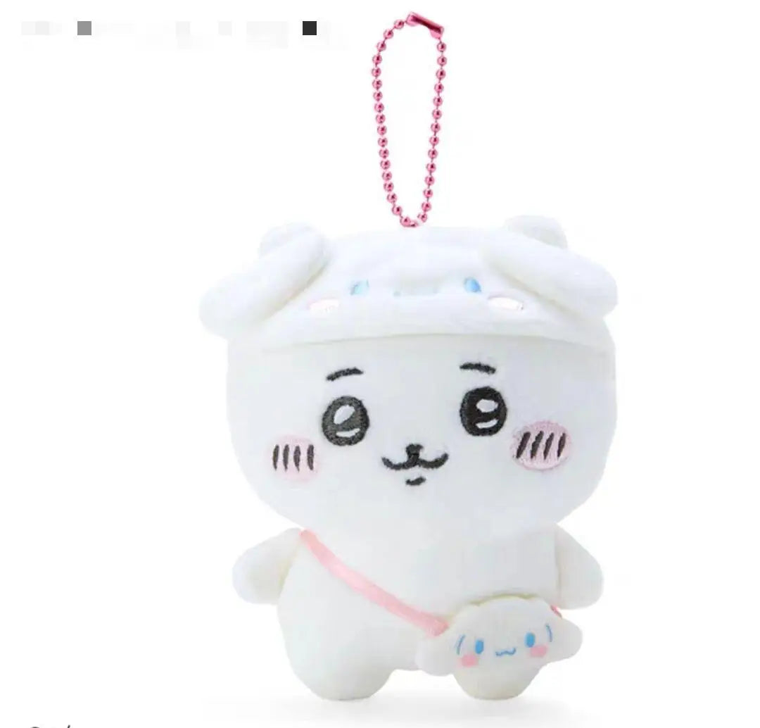 HKM-540883 Mini Plush Animal Keychain Pendant - Soft Stuffed Doll for Bags and Backpacks, Cute Kids Toy, Ideal Gift