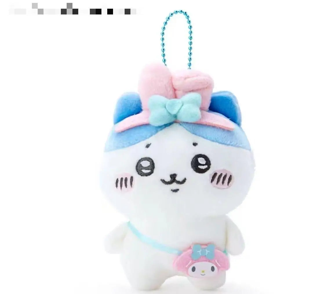 HKM-540883 Mini Plush Animal Keychain Pendant - Soft Stuffed Doll for Bags and Backpacks, Cute Kids Toy, Ideal Gift