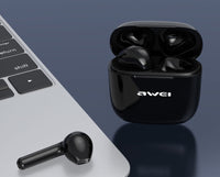 HKM-540947 Wireless Bluetooth 5.0 Headset with Touch Control, Waterproof, Battery Display, and Dual Ear Functionality