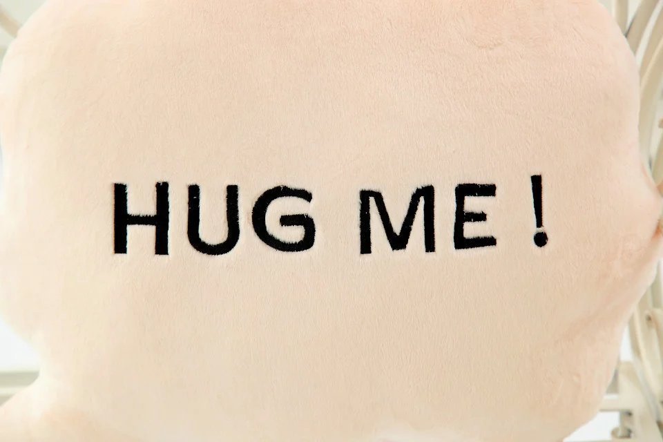 HKM-541011 Creative Dialog 4 Color Short Plush Pillow - 40cm Height with PP Cotton Filling