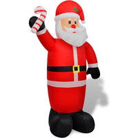 HKM-541011 Inflatable Santa Claus Decoration - 240 cm Height with LED Lights and Air Pump for Christmas Display