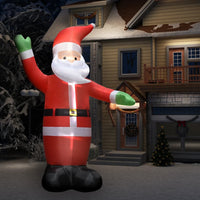 HKM-541011 Inflatable Santa Claus Decoration - 240 cm Height with LED Lights and Air Pump for Christmas Display