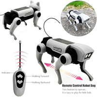 HKM-541011 Interactive Remote Control Robot Dog Toy for Kids, Ages 8 and Up, Electric Solar-Powered Educational Kit