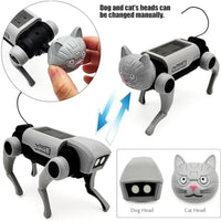 HKM-541011 Interactive Remote Control Robot Dog Toy for Kids, Ages 8 and Up, Electric Solar-Powered Educational Kit