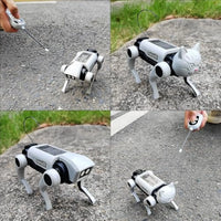 HKM-541011 Interactive Remote Control Robot Dog Toy for Kids, Ages 8 and Up, Electric Solar-Powered Educational Kit