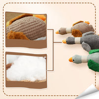 HKM-541075 Plush Sound Toy for Dogs - Stress Relief & Bite Resistant Geese Design