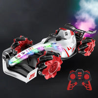 HKM-541459 F1 Remote Control Racing Car with Drift Stunt Spray for Kids - 2.4G Electric RC Karting